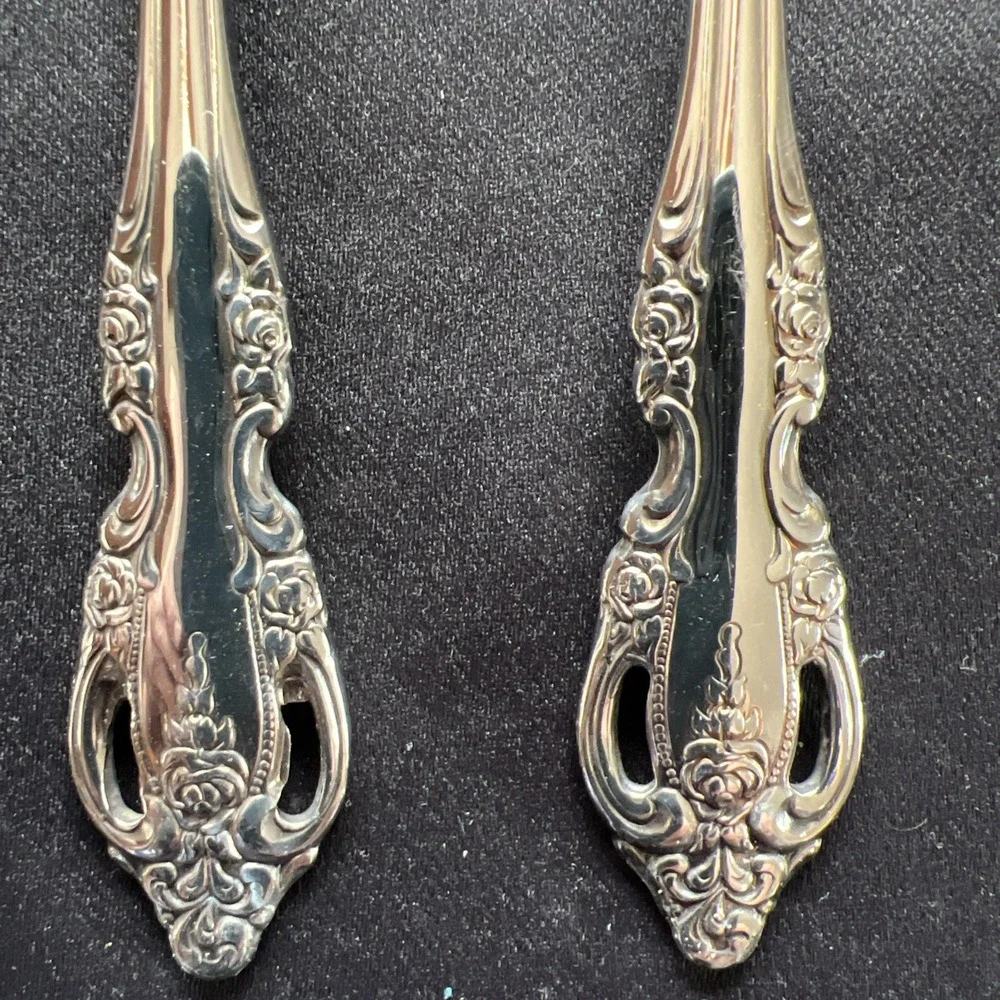 4-  Salad Forks Oneida Community BRAHMS Stainless Steel‎ Flatware Silverware